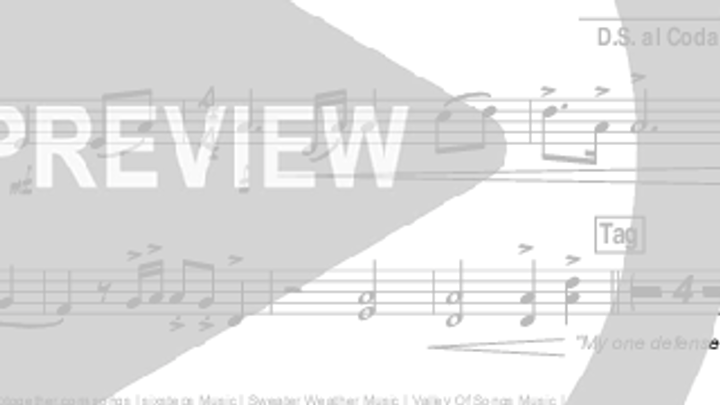 Selected pitched notes under the preview watermark.